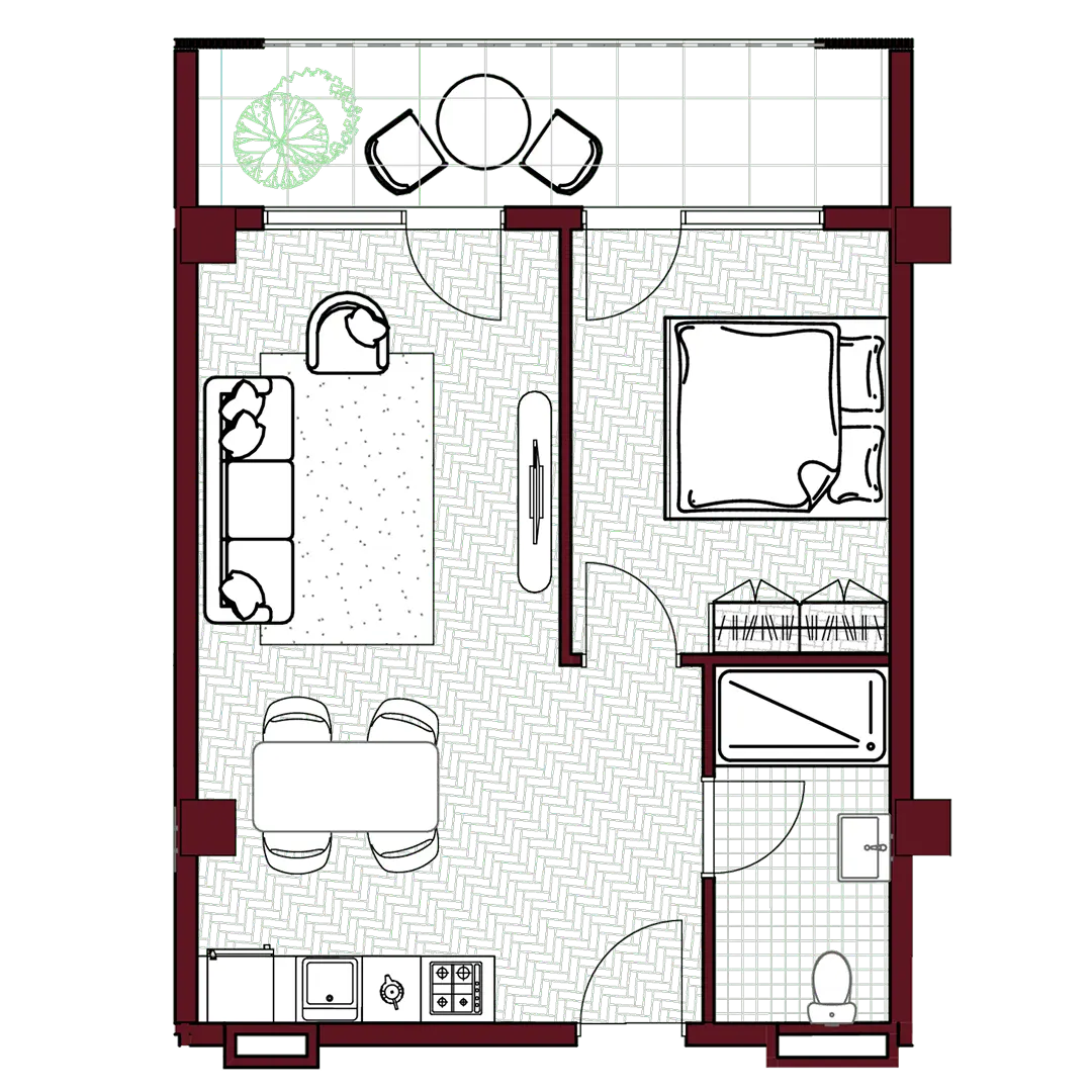 A101 — 2D Floor Plan