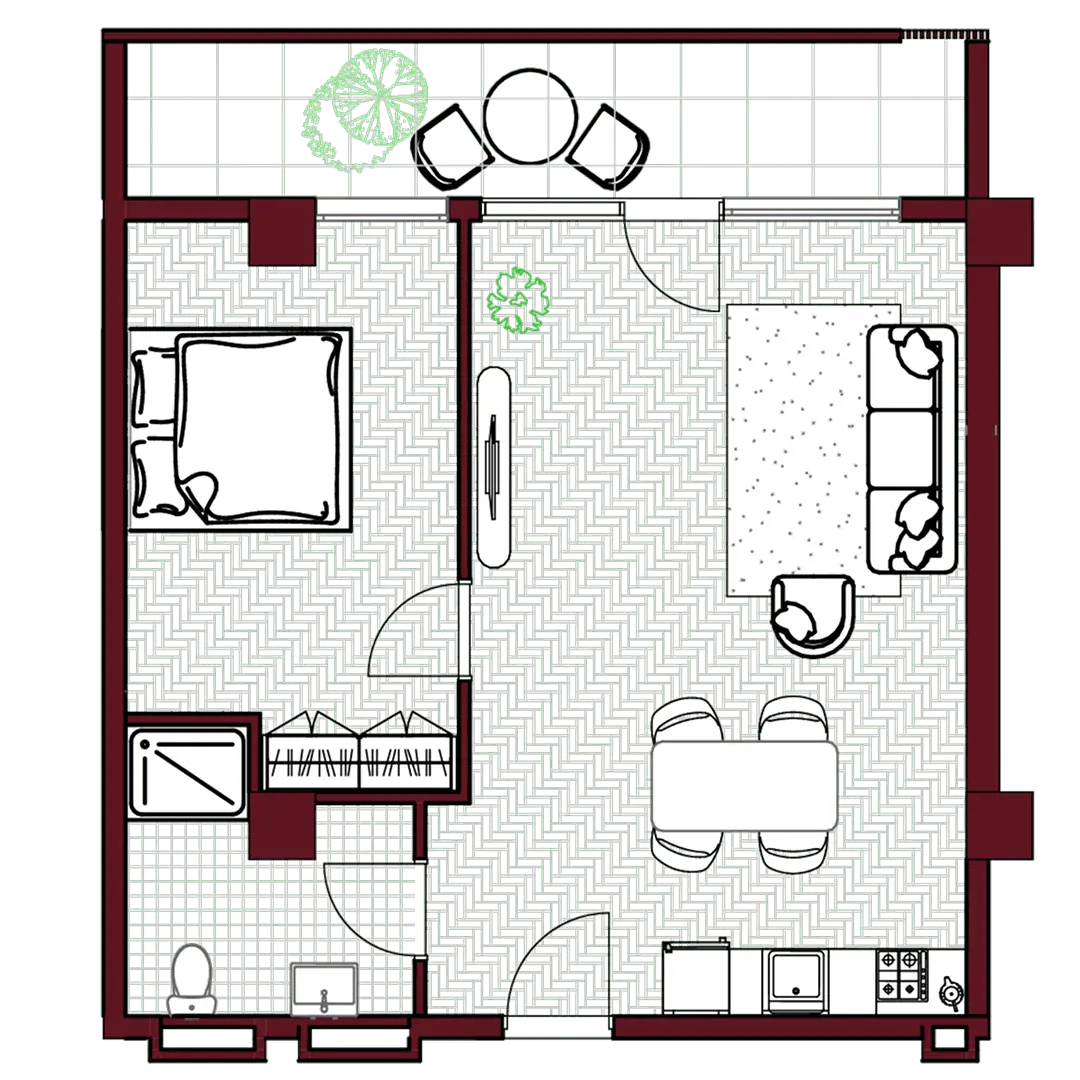 Apartment B2 — floor plan