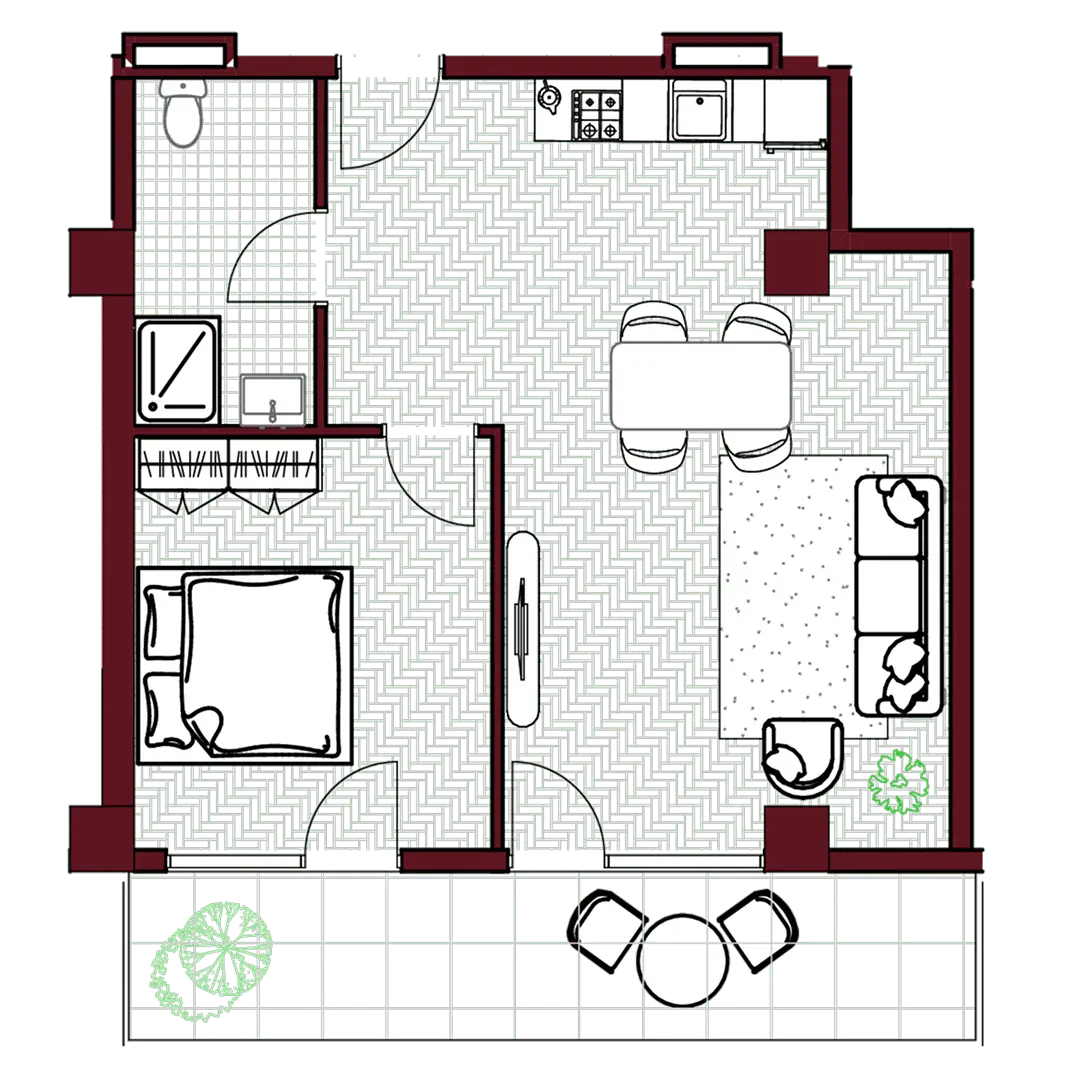Apartment B20 — floor plan