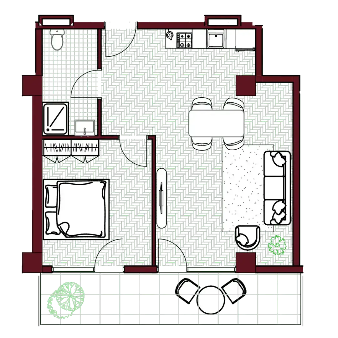 Apartment B9 — floor plan
