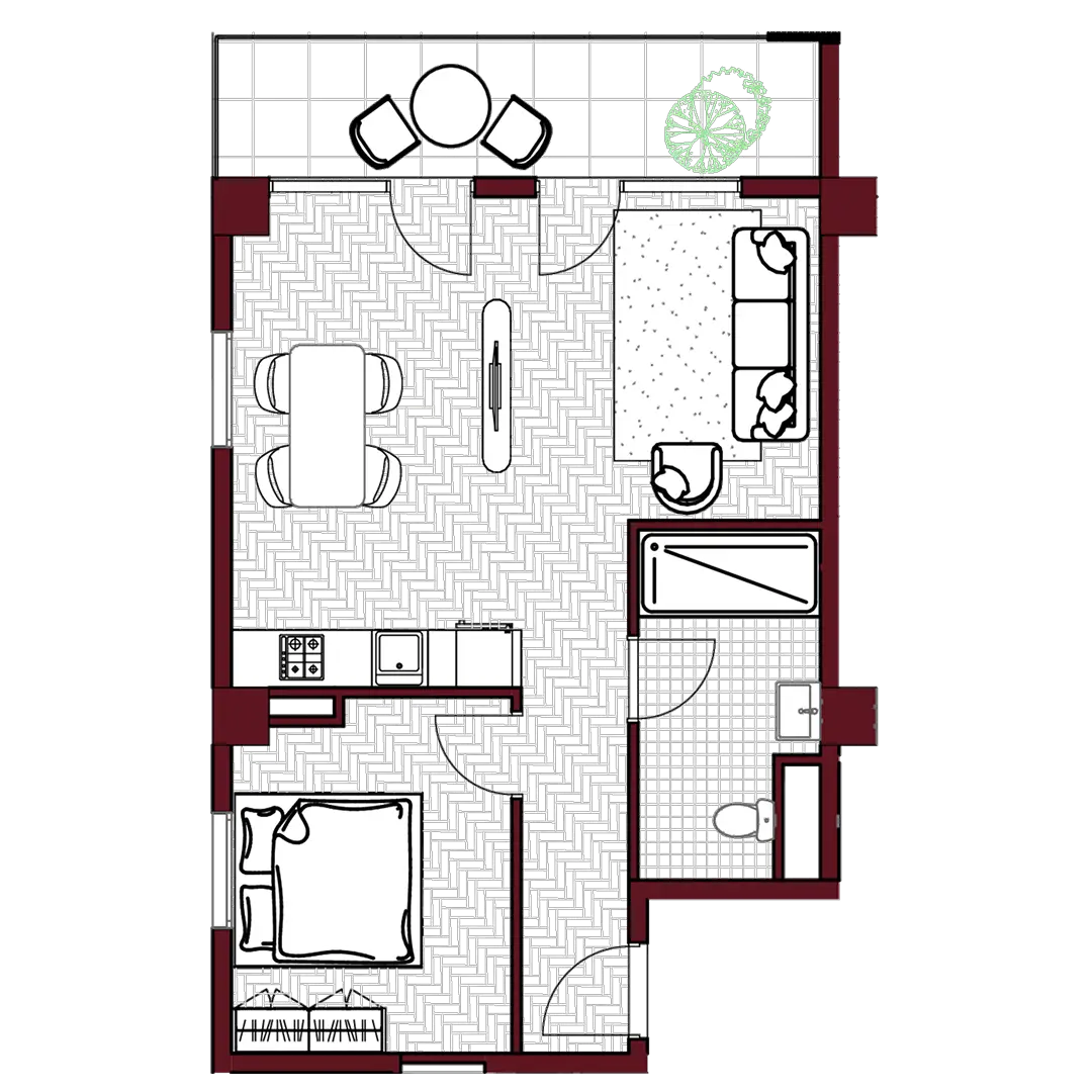 C124 — 2D Floor Plan