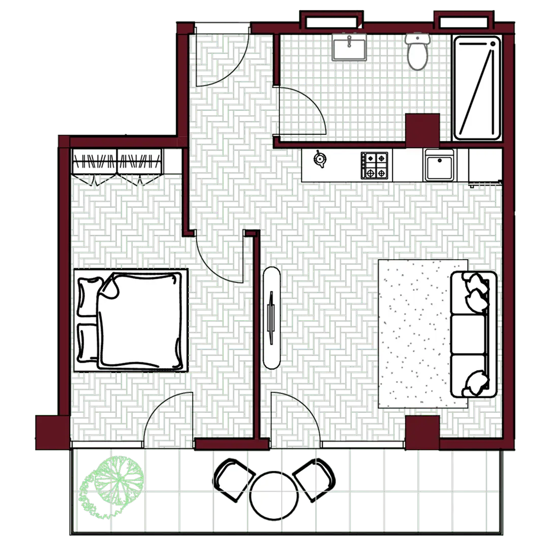 Apartment C17 — floor plan