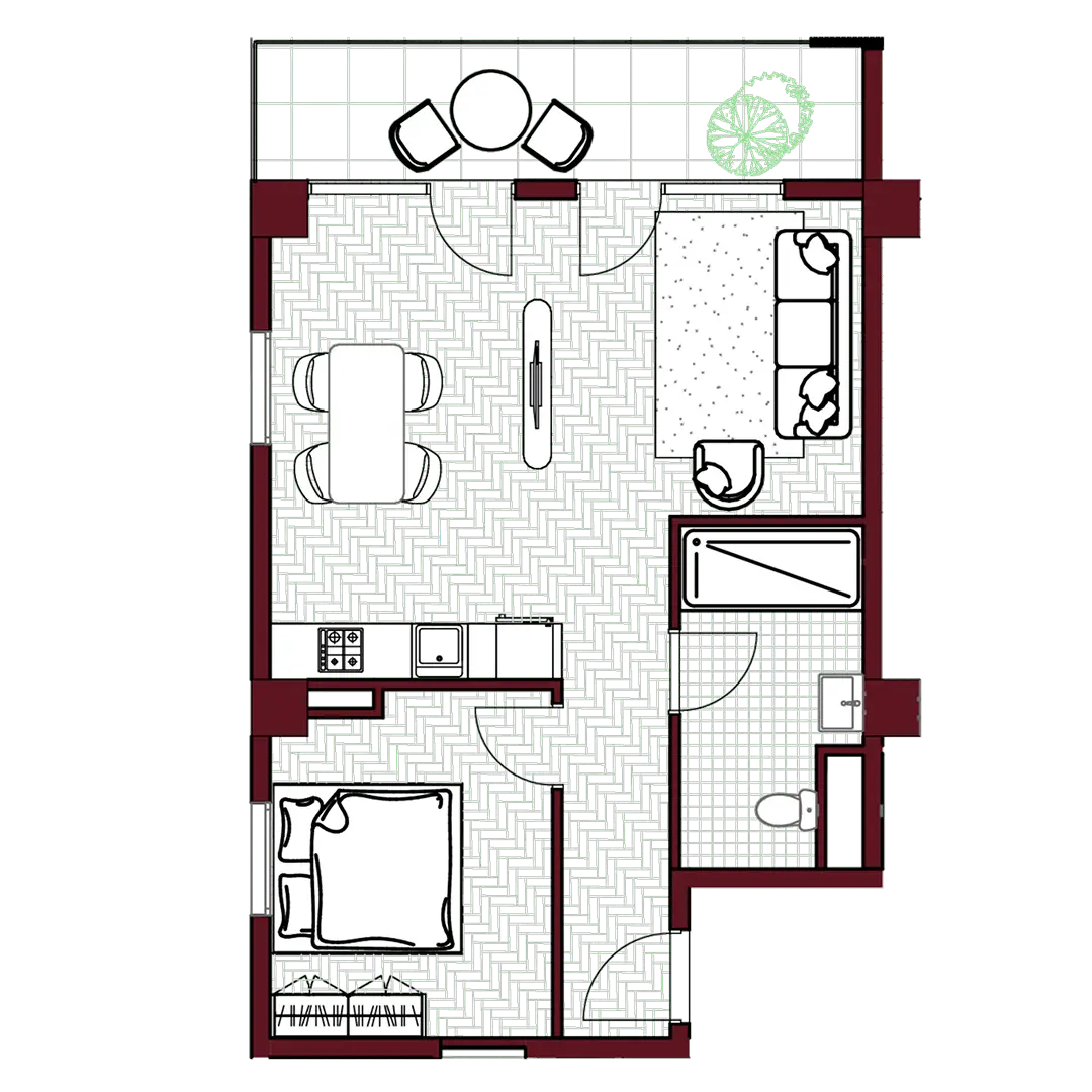 Apartment C73 — floor plan
