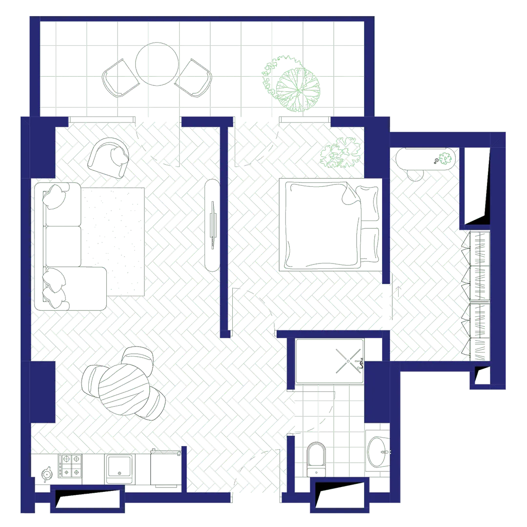 ბინა 13 — გეგმა
