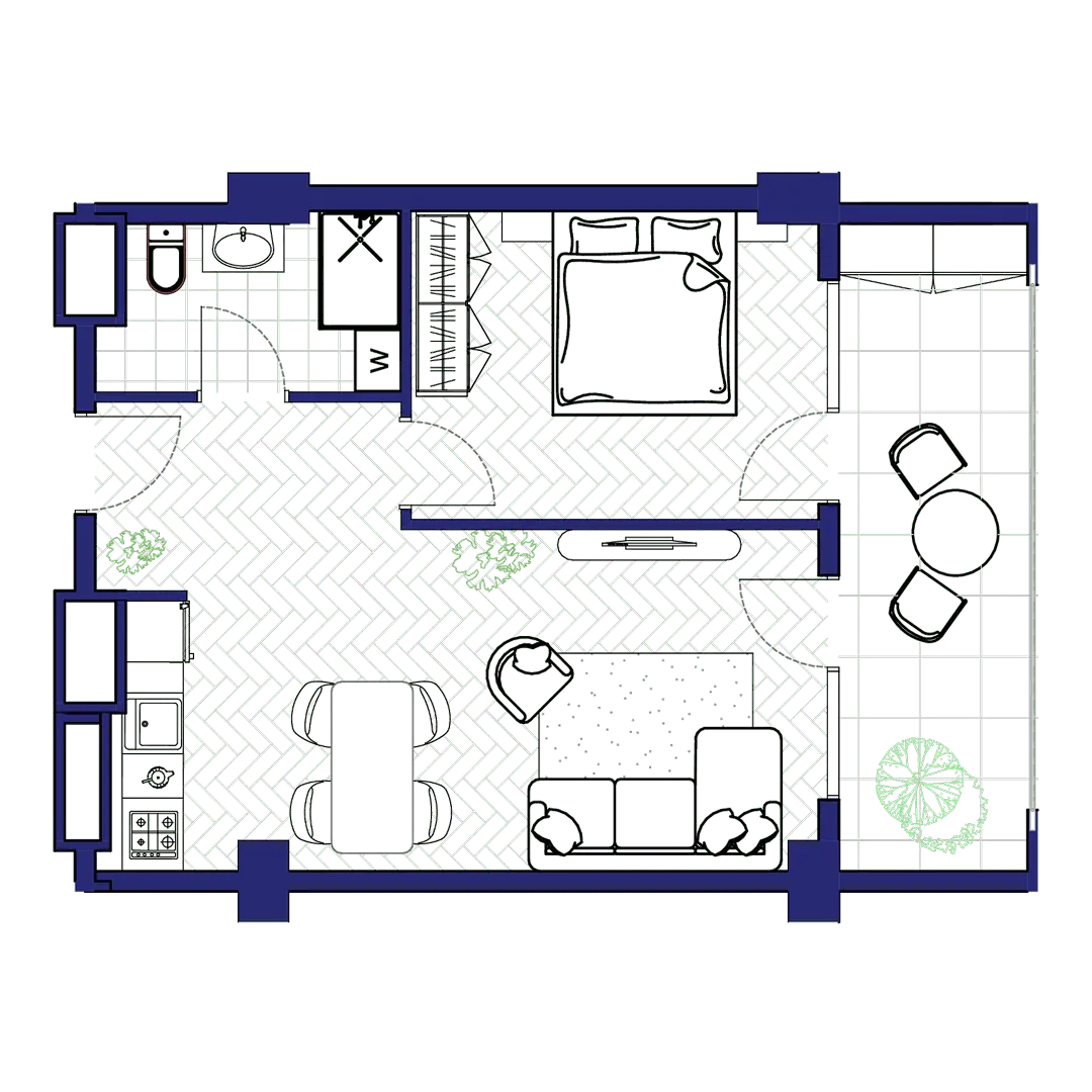 ბინა 152 — გეგმა