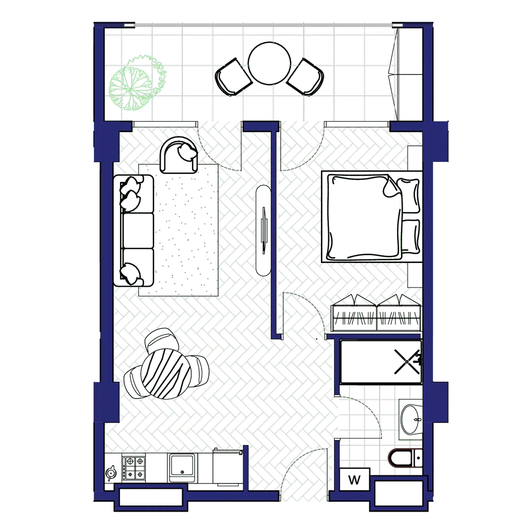 ბინა 180 — გეგმა