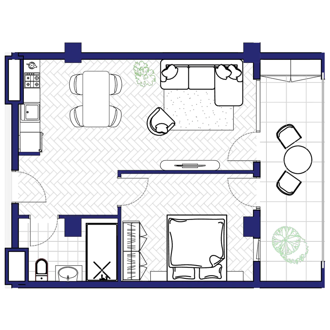 ბინა 187 — გეგმა