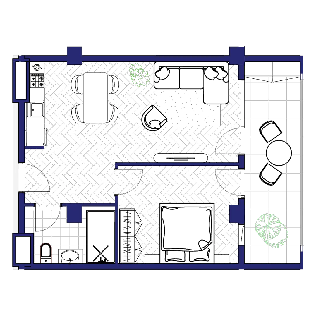 ბინა 205 — გეგმა