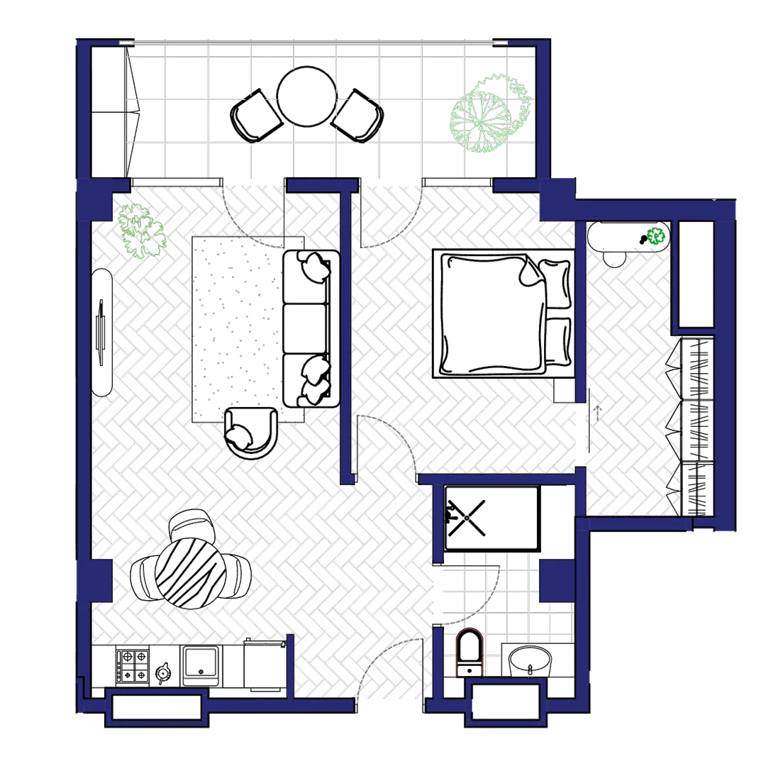 Apartment 215 — floor plan