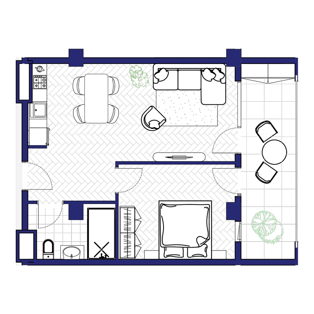 ბინა 223 — გეგმა