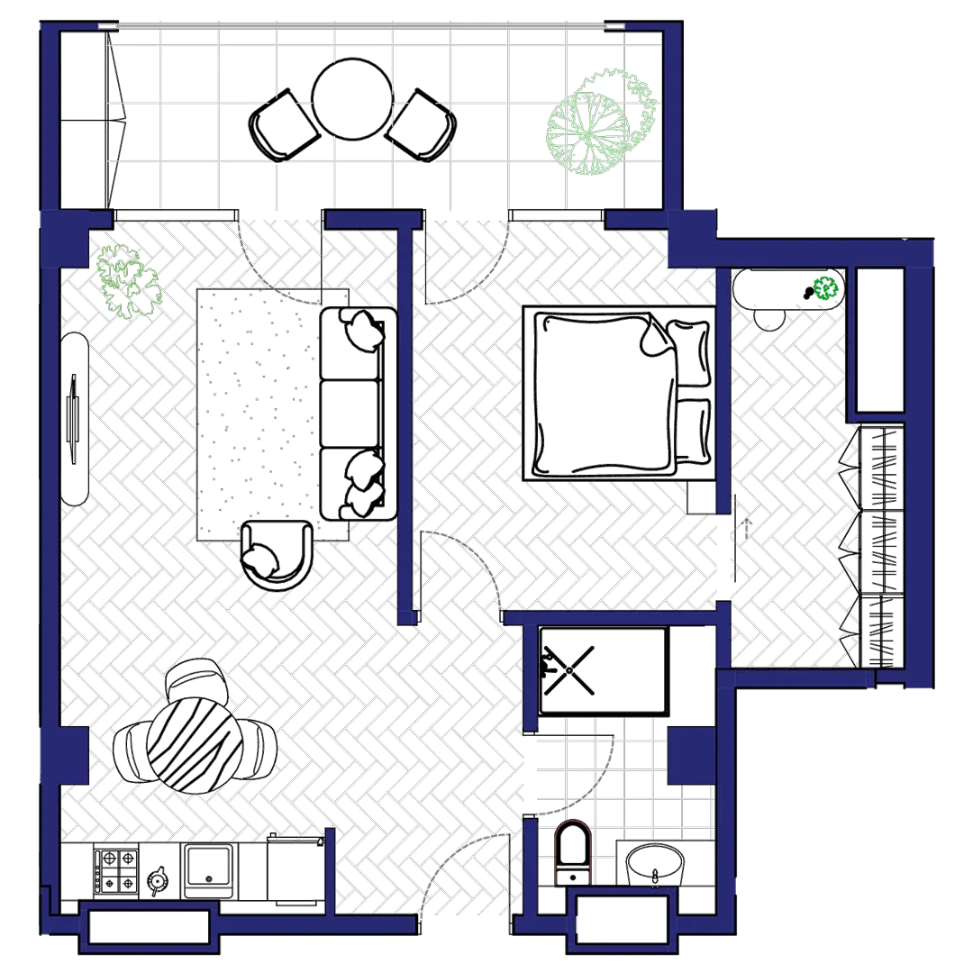 Apartment 251 — floor plan
