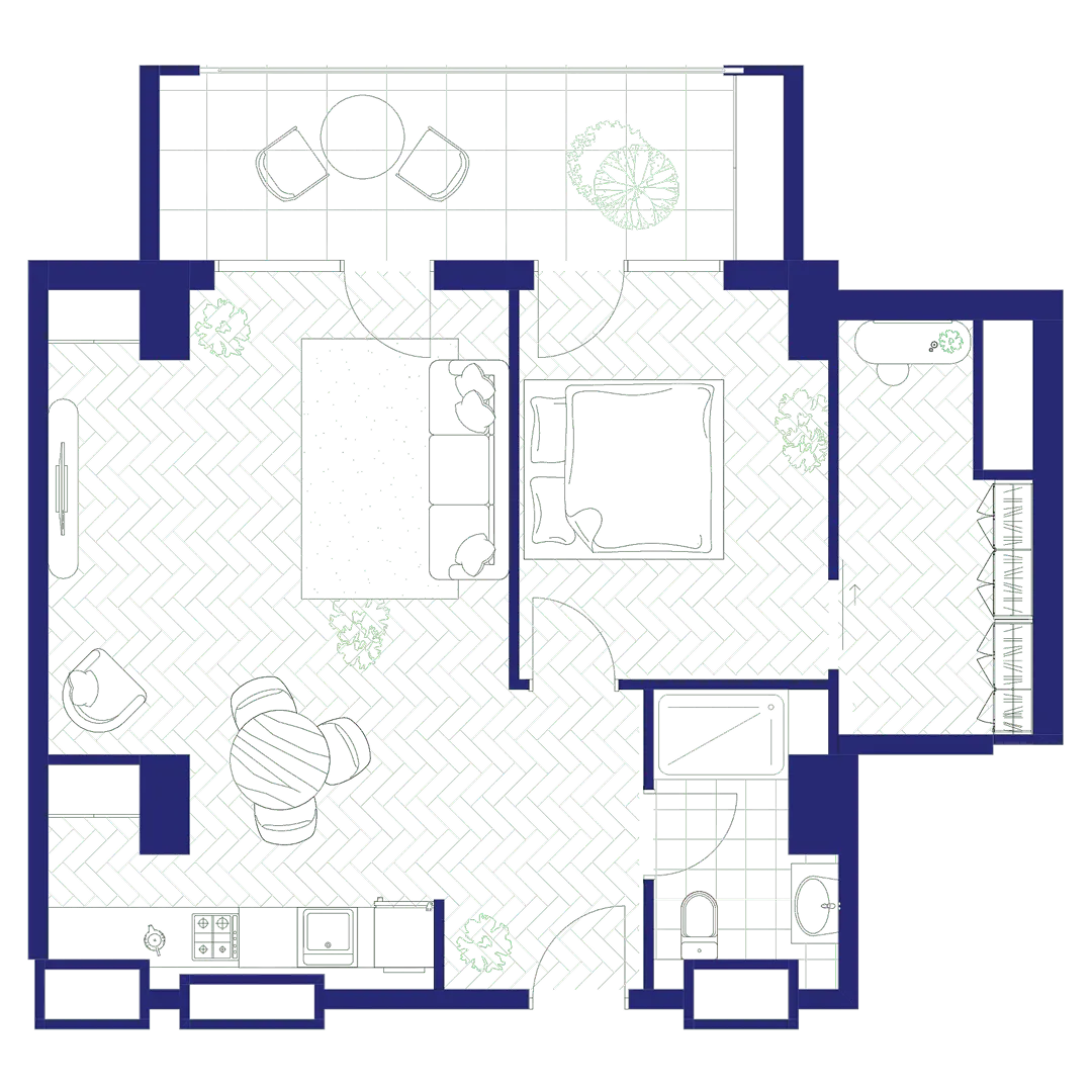 ბინა 46 — გეგმა